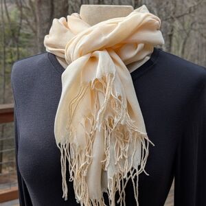 Cream Summer Scarf